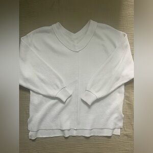 Women’s small, white v-neck sweater top